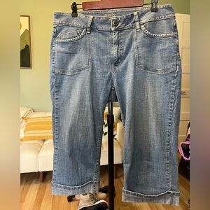 Riders by Lee Light Blue Cropped Straight-Leg Jeans